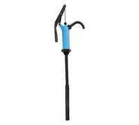 Plastic Lever Acting Drum Barrel Pump PP Manual Blue Spout Hand Pump Crank Diesel,with 2-Pipes,for Construction Sites, Chemical Plants
