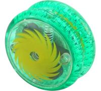 Plastic Light up Yoyo for Kids Dual Purpose Professional Loop Responsive High-Speed Yoyos with Sturdy String Children Indoor Outdoor Green Yo-Yo Sports Juggle Toys for Beginners Tricks & Fun 5.5cm