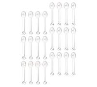 Plastic Lip Balm Applicator Spoon for Precise Makeup Jar Sampling 100pcs | Reusable Scoop, Easy Sharing, Break-Resistant Design for Skincare Samples, Travel Kits and On-The-Go Touch-Ups