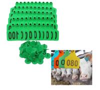 Plastic Livestock Animal Ear Tag, Numbered Ear Tags Count Plastic Livestock Ear Tags with Numbers Animal Identification Tags for Cattle Cows Hogs Pigs Sheep Goats(Green,No.701-800)