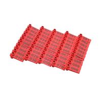 Plastic Livestock Ear Tags, Livestock Ear Tags Pack of 100 Multicolor 001-1000 for Sheep Goats Pigs Cattle(Red,501-600)