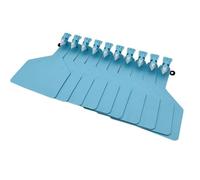 Plastic Livestock Ear Tags, One Piece Cow Ear Tag Blank Large Animal Identification Label for Cows Goats Sheep Pigs Pack of 100 Multicolor(Blue,100pcs)