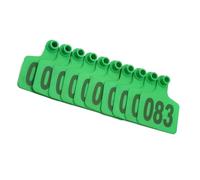 Plastic Livestock Ear Tags, PE Livestock Ear Tags Multicolor Multiple Sizes Pack of 100(Green,7.5 * 10cm (2.95 * 3.93in) 301-400)