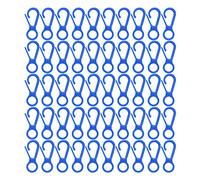Plastic Lobster Claw Clasps 50Pcs Durable Lanyard Snap Hooks for Keychains Jewelry DIY Crafts Blue 32mm
