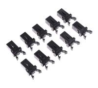 Plastic Lock Self-Locking Switch Replacement Catch Compatible Touch Lid Bin Latch Black White Repair Clip(Black)