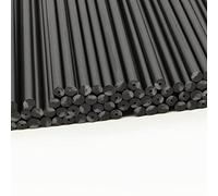 Plastic Lollipop Sticks - 89mm x 4mm Pack of 75 (Black)