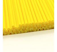 Plastic Lollipop Sticks - 89mm x 4mm Pack of 75 (Yellow)