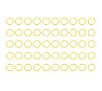 Plastic Loose-Leaf Binder Ring, 50Pcs Yellow Round Book Ring Clips Key Rings for DIY Crafts Document Notebook Paper Index Cards, 28mm
