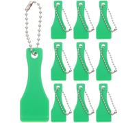 Plastic Lottery Ticket Scratcher Tools Green Card Scrapers 10pcs