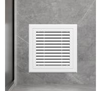 Plastic Louvered Access Panel, Wall and Ceiling Ventilation Cover, Removable Attic Service Door for HVAC Plumbing, ABS White Flush Mount Inspection Hatch for Drywall(13x16in/33x40.6cm)