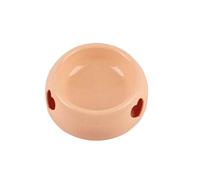 Plastic Love Dog Rice Bowl Single Bowl Cat Food Basin Practical Good-looking Lightweight Cat Love Dog Food Bowl Water Bottle(Orange,S)