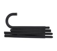 Plastic Magician Crutch 100x1.8x1.8cm for Halloween Stage Costume | Lightweight Black Design, Realistic Effect, Suited to Performers, Adults, Dance Routines, Photography and Theatrical Shows