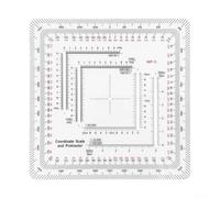 Plastic Map Scale Ruler 7cm for crescent Protractor Plastic Map