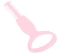 Plastic Mascara Guide Tool 2 Sided Comb Pink Hard Plastic