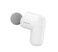 Plastic Massage Gun with 7 Massages Heads Portable Handheld Muscle Massager with Heat for Body Leg Shoulder Back(Wei)