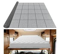 Plastic Mattress Underlay Pad 83”x59” Queen Size Breathable Mesh RV Under Mattress Ventilation Air-Flow Interlocking Modular Design for RV Boat Camper