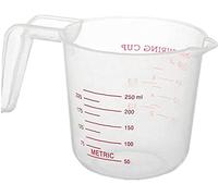 Plastic measuring cup with scale handle 250ml Transparent measuring cup that fuses stackable containers for liquids with dry solids for the kitchen