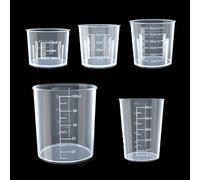 Plastic Measuring Cups 10 Pcs Transparent Scale Cups