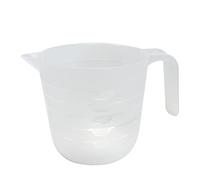Plastic Measuring Jug Multi-Purpose Jug for Flour, Ground Almonds, Sugar, Milk, Oil, Dishwasher Safe, Easy to Read Measurements, Cook with Accuracy (600ml Transparent Measuring Jug)
