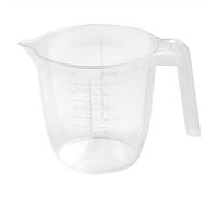 Plastic Measuring Jug Set | 1 L & 2 L Clear BPA Free Kitchen Jugs with Graduated Markings (ml & oz) & Easy-Pour Spout | Durable Lightweight Measuring Cups for Baking, Cooking & Drinks (1 Litre)