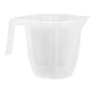 Plastic Measuring Jug Set | 1 L & 2 L Clear BPA Free Kitchen Jugs with Graduated Markings (ml & oz) & Easy-Pour Spout | Durable Lightweight Measuring Cups for Baking, Cooking & Drinks (2 Litre)