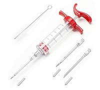 Plastic Meat Injector Syringe Kit - 30ml Marinade Injector for Juicy Meats, BBQs, Roasts, and Grilled Foods, Perfect for Flavor Infusion and Tenderizing
