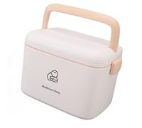 Plastic Medicine Box Household Medicine Storage Box Large Capacity Anti-aging Plastic Medicine Storage Box with Removable Tray for Camping Travel