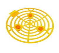 Plastic Melon Support Cage 16 Pcs for Pumpkin Watermelon Squash Strawberries, Plant Cradles Soil Contact and Rot, Reliable Garden Fruit Support (Yellow)