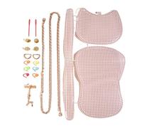 Plastic Mesh Accessories Auxiliary Weaving Plastic Mesh Kit Grid Helper Handbag Shoulder Bagf Net Cover DIY Bag(Color 04)