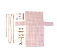 Plastic Mesh Mesh 1 Set Auxiliary Knitting Plastic Kit Craft Bag Materials Handbag Shoulder Cover Accessories(Color-09)