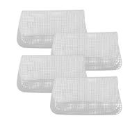 Plastic Mesh Sheet 4Pcs Plastic Canvas Sheets Mesh Design Weaving Pads Sewing Accessories Bag Fixed Grid Pieces Stitching for Crafts DIY