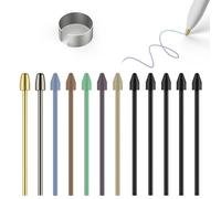 Plastic/Metal Pen Tips for Remarkable 2 Marker Plus,Pencil Nibs Compatible with Kindle Scribe Basic and Premium Pen,with Removal Tool & Storage Box (2 Metal +10 Colored)