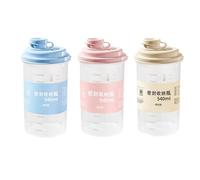 Plastic Milk Bottle With Cap, Airtight Lid Reusable Water Bottle With Scale Line,Container For Refrigerator Storage For Breast Milk Pitcher, Buttermilk, Nut, Juice, Syrup, Coffee Creamer