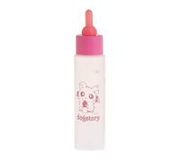 Plastic Milk Feeder with Clear Scale for Newborn Kittens, Puppies, Rabbits & Small Mammals, Soft Silicone Nipple, Pink/Blue Available(Pink-Short)