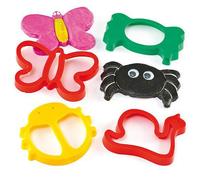 Plastic Mini Beast Bug Giant Dough Cutters for Kids Baking, Biscuit Making & Modelling Pack of 4 Creepy Crawlies by BCreative®