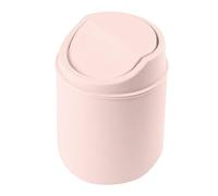 Plastic Mini Bin with Swing Flip Top Lid Waste Paper Durable Shatter-Proof Recycle Round Trash Can Dustbin Office Accessories Garbage Dustbin for Desktop Kitchen Bathroom Offices Home