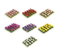 Plastic Miniature Grass for tufts 15mm Realistic Green Plastic(Begonia)