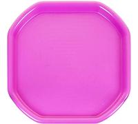 Plastic Mixing Tray Children's Fun Play Sand Pit Tray 70CM X 70CM Tuff Kids Messy Activities Tray for Cement Mortar and Sand Plastering Play Tray (Pink)