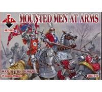 Plastic Model Figures War of The Roses 6. Mounted Men at Arms 12 Figures 1/72 RED Box 72045