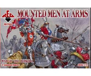 Plastic Model Figures War of The Roses 6. Mounted Men at Arms 12 Figures 1/72 RED Box 72045