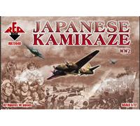 Plastic Model Figures WW2Japanese Kamikaze 42 Figures in 14 Poses 1/72 RED Box 72048