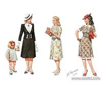PLASTIC MODEL WOMEN OF WW II ERA 4 FIGURES 1/35 MASTER BOX 35148 by Masterbox