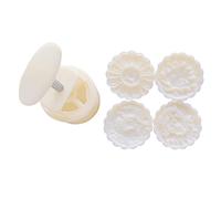 Plastic Mooncake Mold 150-185g Flower Stamps Biscuit Cookie Cutter Mould Hand Pressure Moon Cake Molder DIY Baking Tool