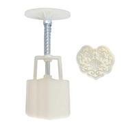 Plastic Mooncake Mold 50/75g Stamp Biscuit Cookie Cutter Mould Hand Pressure Moon Cake Molder DIY Pendant Baking Tool