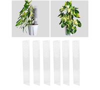 Plastic Moss Pole for Plants Monstera Climbing Plants, 17 Inch Moss Pole Plant Support Stackable Plant Climbing Pole Plant Support Structure to Help Plants Grow Upward (6PCS)
