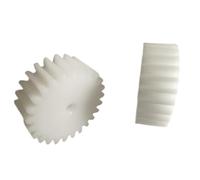 Plastic Motor Gear, 2pcs 1M 15T Spur Gear 17mm Diameter 8mm Thickness Straight Teeth Plastic 4-8mm Bore(5MM BORE)