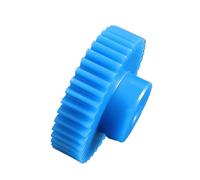 Plastic Motor Gear, Blue Plastic Spur Pinion Gear with Step Straight Teeth 1M 8mm Bore 15-40T Steering Hardware(40 teeth)