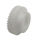 Plastic Motor Gear, Plastic Motor Spur Gear 0.8M 32T Step Straight Teeth For Steering Hardware 4-15mm Bore(6MM BORE)