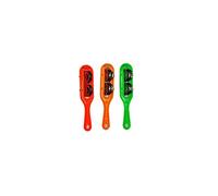 Plastic multicolour Hand Taal khartal Handmade Indian Musical Instrument 2 Bells Set Of 3 Pcs. By Indian Collectible