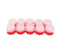 Plastic Mushroom Grow Bag Sealer Collar Covers, Reusable Ring with Sponge Filter for Optimal Ventilation, for Heat Resistant Seal for Farming Supplies, 10 Pieces